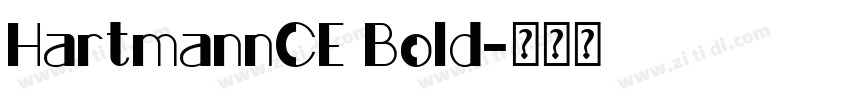 HartmannCE Bold字体转换